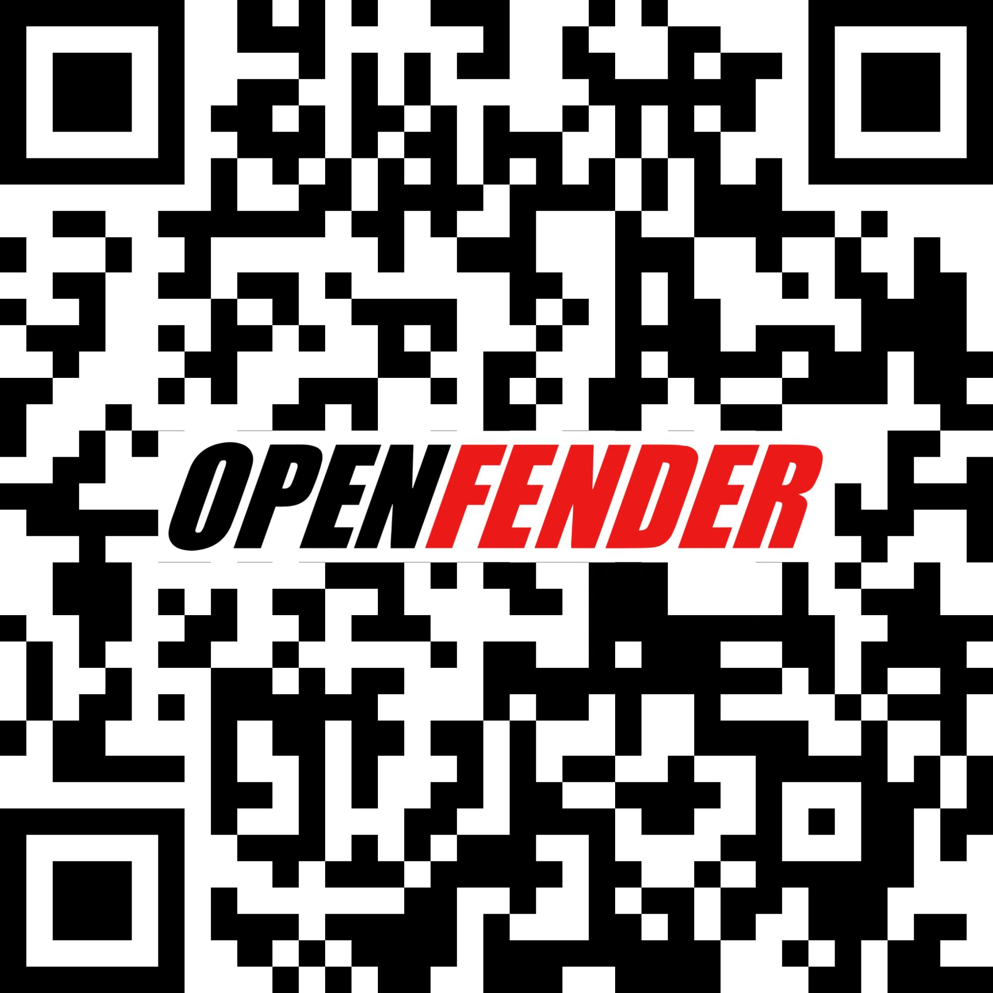 QR code to donate on Open Fender