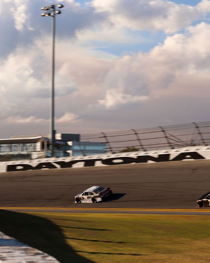 ARCA test car on the Daytona banking