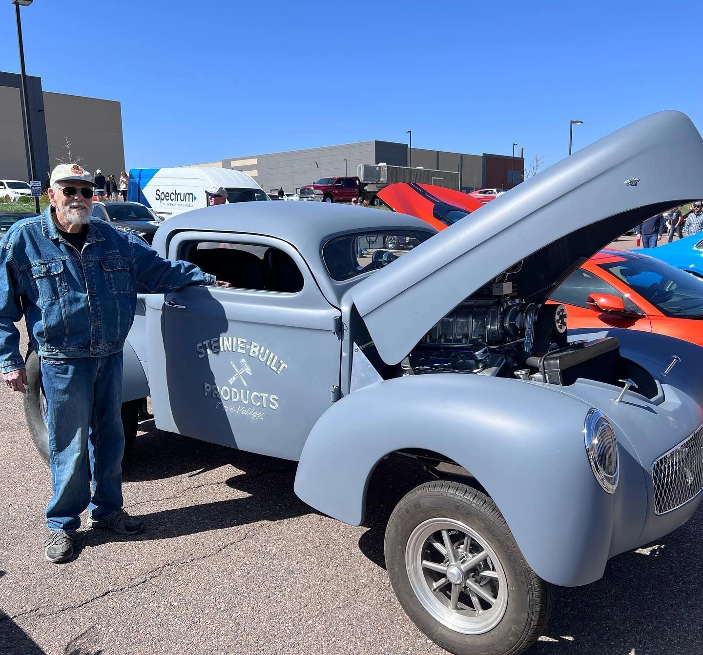 Gary Steinhoff with a custom Steinie Built Products hot rod